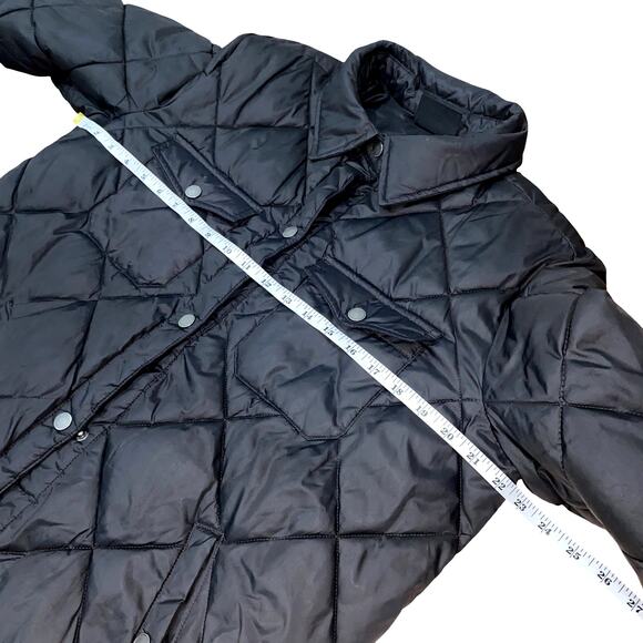 HFX Quilted Lightweight Coat Jacket Chest Patch Pockets Snap Front Size M - Picture 7 of 11